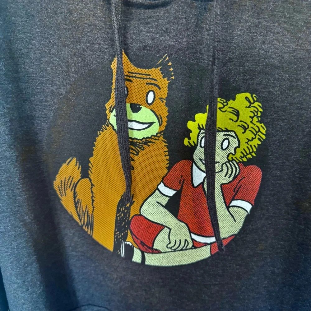 2023 Creative Goods x Little Orphan Annie Gray Graphic Hoodie XL